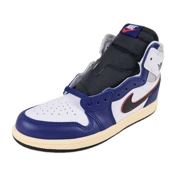 Air Jordan 1 Retro High OG PS White Black Leather Sneakers Size 3Y - Picture 2 of 9